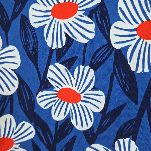 Hanna Andersson Girl's Navy Floral Rash Guard Top Size 8 UPF 50+ Swim Rashguard - Picture 4 of 5